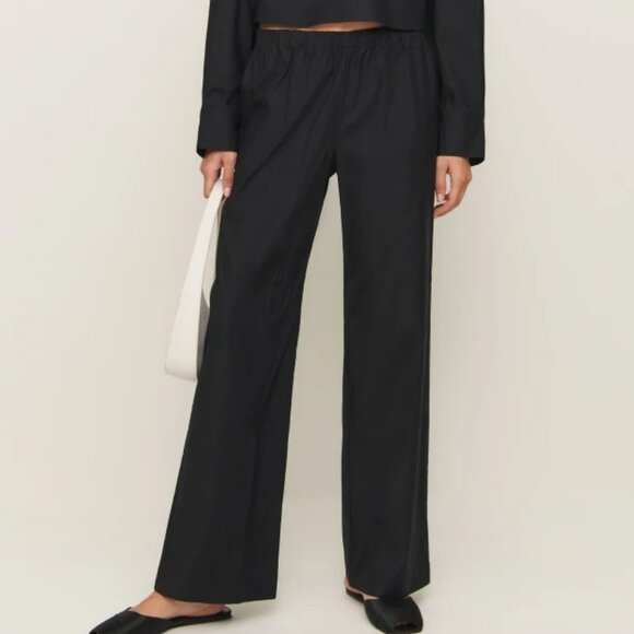 Reformation Joanna Two Piece Set - Black Top & Pants - Size M (NWT) - Picture 2 of 6